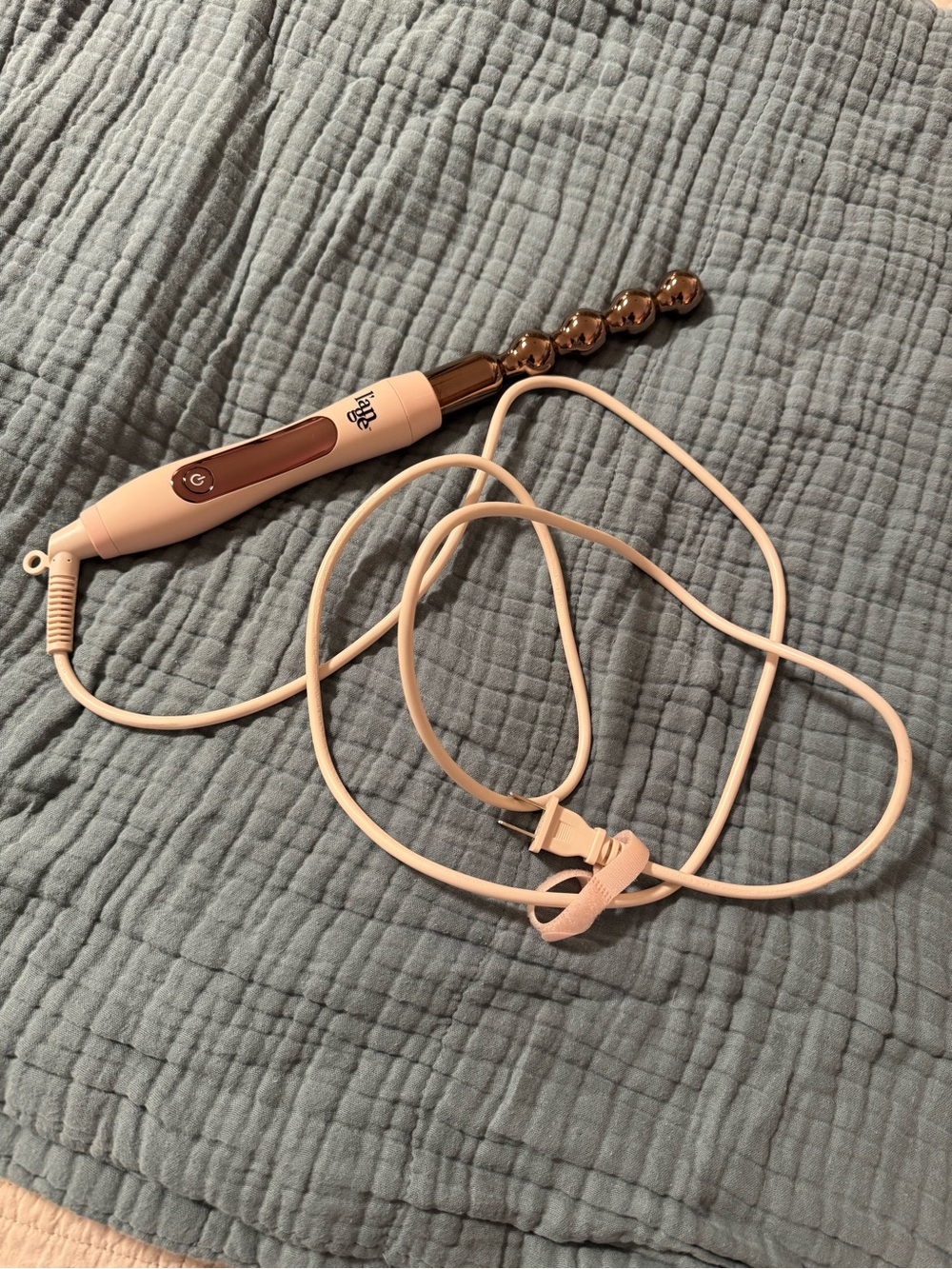 L'ANGE HAIR Le Perlé Titanium Bubble Curling Wand
